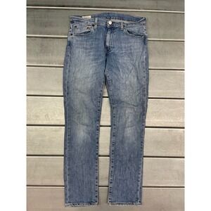 Levis Premium 511 Jeans Mens 30X30 Blue Light Wash Denim Straight Leg